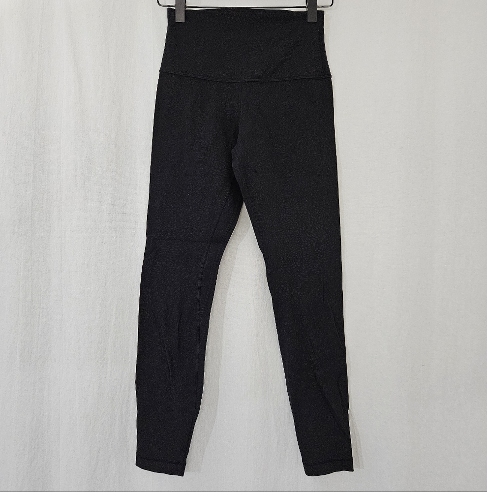 Lululemon Athletica Leggings in Black Spotted Print Women's Size 4